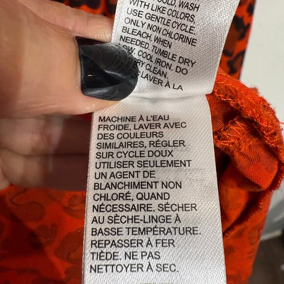 Grace Atwood The Drop Red Leopard Print Mini Shift Dress Sz 2X - Picture 6 of 11